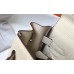 Hermes Kelly 28cm Bag In Beton Clemence Leather GHW