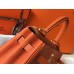 Hermes Kelly 28cm Bag In Orange Clemence Leather GHW