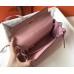 Hermes Kelly 28cm Bag In Pink Clemence Leather GHW