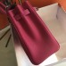 Hermes Kelly 28cm Bag In Rose Red Clemence Leather PHW