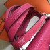 Hermes Kelly 28cm Bag In Rose Red Clemence Leather PHW