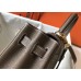 Hermes Kelly 28cm Bag In Taupe Grey Clemence Leather GHW