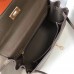 Hermes Kelly 28cm Bag In Taupe Grey Clemence Leather GHW