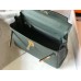 Hermes Kelly 28cm Bag In Vert Amande Clemence Leather GHW