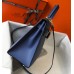 Hermes Kelly 28cm Bag In Blue Agate Epsom Leather GHW