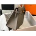 Hermes Kelly 28cm Bag In Gris Asphalt Epsom Leather GHW