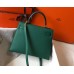 Hermes Kelly 28cm Bag In Vert Vertigo Epsom Leather GHW
