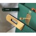 Hermes Kelly 28cm Bag In Vert Vertigo Epsom Leather GHW