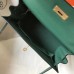 Hermes Kelly 28cm Bag In Vert Vertigo Epsom Leather GHW