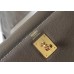 Hermes Kelly 28cm Bag In Taupe Grey Epsom Leather GHW