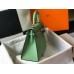 Hermes Kelly 28cm Bag In Vert Criquet Epsom Leather GHW