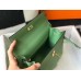Hermes Kelly 28cm Bag In Vert Criquet Epsom Leather GHW