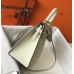 Hermes Kelly 28cm Bag In White Epsom Leather GHW