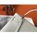 Hermes Kelly 28cm Bag In White Epsom Leather GHW
