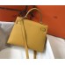 Hermes Kelly 28cm Bag In Yellow Epsom Leather GHW