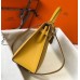 Hermes Kelly 28cm Bag In Yellow Epsom Leather GHW