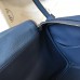 Hermes Lindy 30cm Bag In Blue Agate Clemence Leather PHW