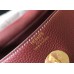 Hermes Lindy 30cm Bag In Bordeaux Clemence Leather GHW