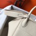 Hermes Lindy 30cm Bag In Beton Clemence Leather GHW