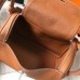 Hermes Lindy 30cm Bag In Gold Clemence Leather PHW