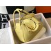 Hermes Lindy 30cm Bag In Jaune Poussin Clemence Leather GHW
