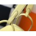 Hermes Lindy 30cm Bag In Jaune Poussin Clemence Leather GHW