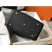 Hermes Lindy 30cm Bag In Black Clemence Leather GHW