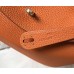 Hermes Lindy 30cm Bag In Orange Clemence Leather GHW