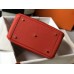 Hermes Lindy 30cm Bag In Red Clemence Leather GHW