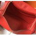 Hermes Lindy 30cm Bag In Red Clemence Leather GHW