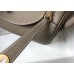 Hermes Lindy 30cm Bag In Gris Tourterelle Clemence Leather GHW