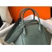 Hermes Lindy 30cm Bag In Vert Amande Clemence Leather GHW