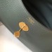 Hermes Lindy 30cm Bag In Vert Amande Clemence Leather GHW