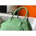 Hermes Lindy 30cm Bag In Vert Criquet Clemence Leather GHW
