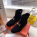 Hermes Black Suede Saint Honore Ankle Boots