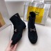Hermes Black Suede Saint Honore Ankle Boots