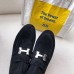 Hermes Black Suede Saint Honore Ankle Boots