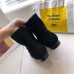 Hermes Black Suede Saint Honore Ankle Boots