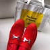 Hermes Red Suede Saint Honore Ankle Boots
