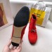 Hermes Red Suede Saint Honore Ankle Boots