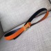 Hermes Mini Constance 24mm Reversible Belt Black/Orange