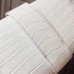 Hermes Medor Clutch Bag In White Crocodile Leather