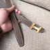 Hermes Mini Constance 24mm Reversible Belt Black/Taupe