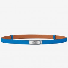 Hermes Kelly 18 Belt In Blue Epsom Leather