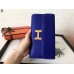 Hermes Constance Long Wallet In Blue Electric Epsom Leather