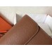 Hermes Constance Long Wallet In Gold Epsom Leather
