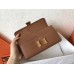 Hermes Constance Long Wallet In Gold Epsom Leather