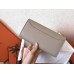 Hermes Constance Long Wallet In Grey Epsom Leather