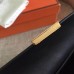 Hermes Constance Long Wallet In Black Epsom Leather