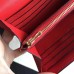 Hermes Constance Long Wallet In Red Epsom Leather